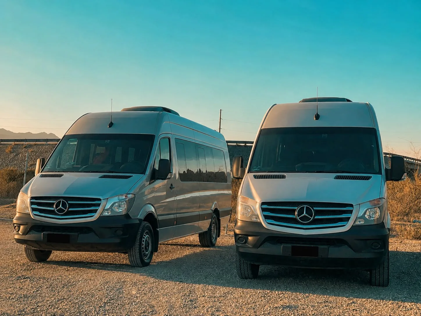 Mercedes Benz Sprinter for private airport transfers in Los Cabos
